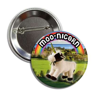 moonicorn cow unicorn button