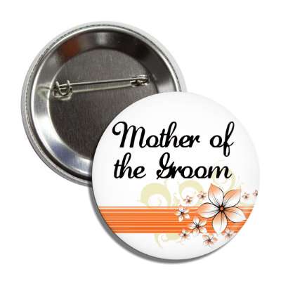 mother of the groom orange flowers white button