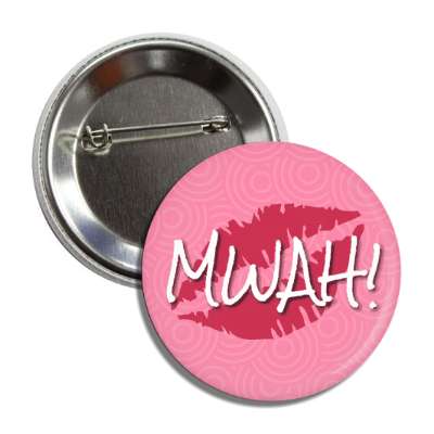 mwah lips pink lipstick button