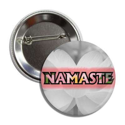 namaste pink grey button