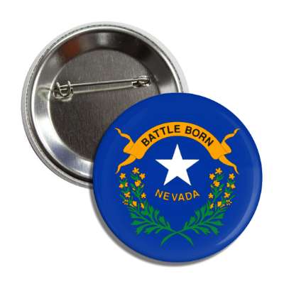 nevada state flag usa button