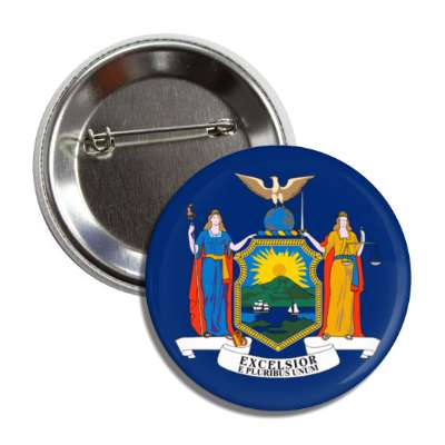 new york state flag usa button