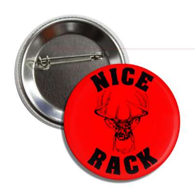 nice rack red black deer joke button
