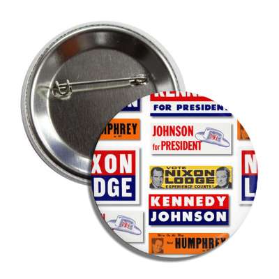 nixon kennedy johnson button