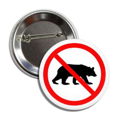 no bears silhouette red slash button