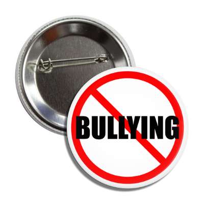 no bullying red slash button