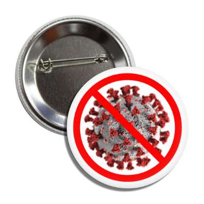 no coronavirus covid 19 red slash button
