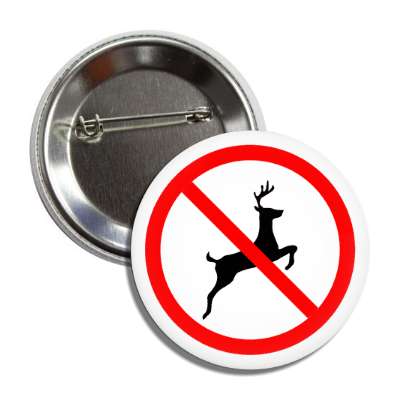 no deer silhouette red slash button