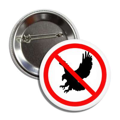 no eagles silhouette red slash button