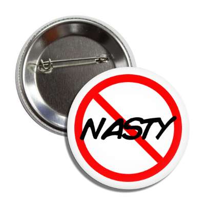 no nasty red slash button