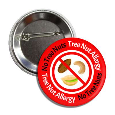 no tree nuts tree nut allergy red slash button