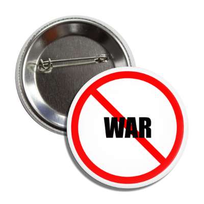 no war red slash button