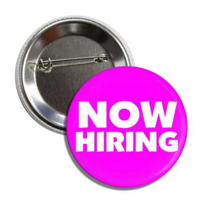 now hiring purple bright button