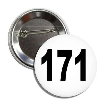 number 171 white black button