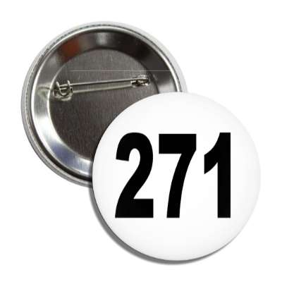 number 271 white black button