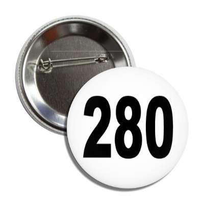 number 280 white black button