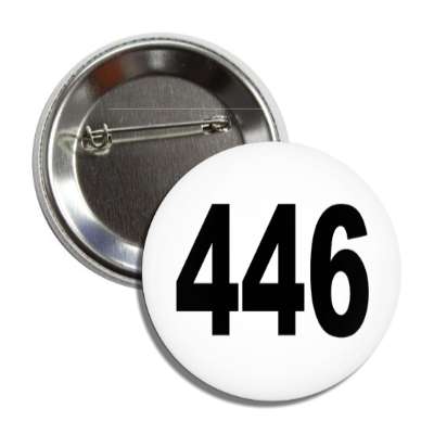 number 446 white black button