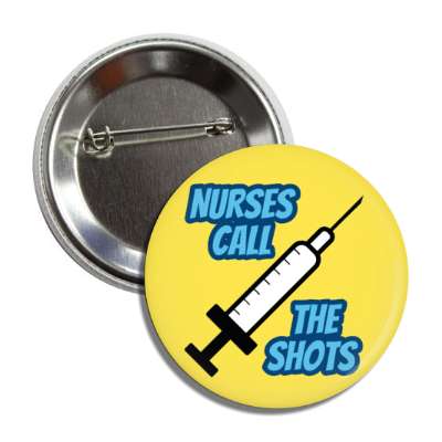 nurses call the shots syringe orange button
