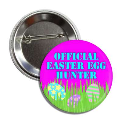 official easter egg hunter magenta sky button