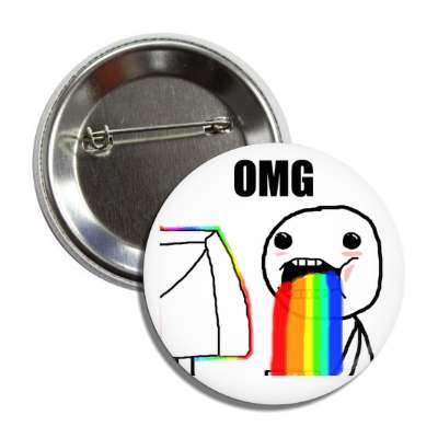 omg rainbow button