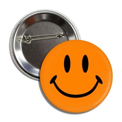 orange classic smiley face button