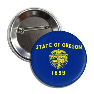 oregon state flag usa button