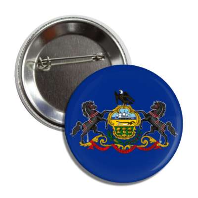 pennsylvania state flag usa button