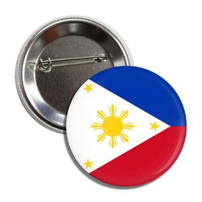 philippines filipino flag country button