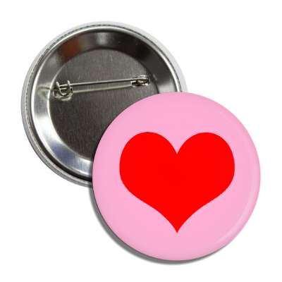 pink heart valentines day button