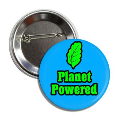 planet powered with leaf button