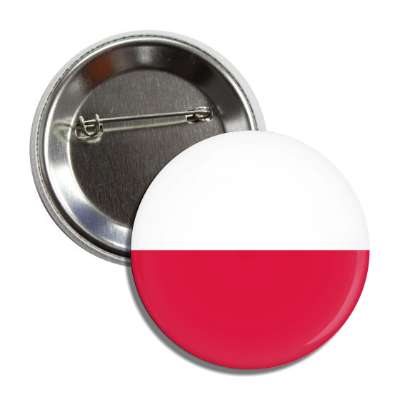 poland polish flag country button