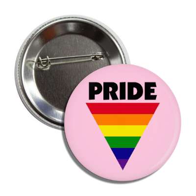 pride rainbow triangle pink flag button