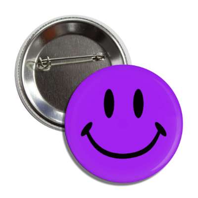 purple classic smile face button