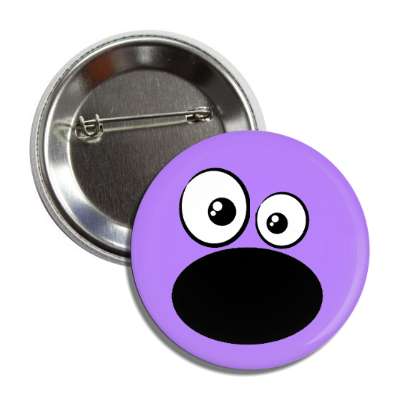 purple wide mouth smile face button