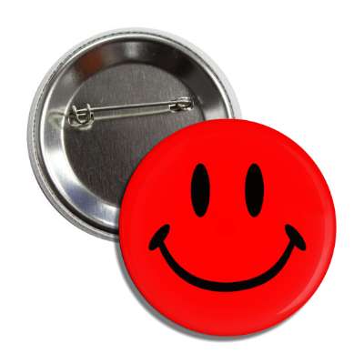 red classic smile face button