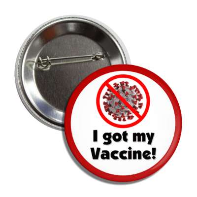 red slash covid 19 i got my vaccine red button