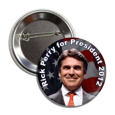 rick perry for president 2012 button