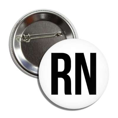 rn registered nurse white button
