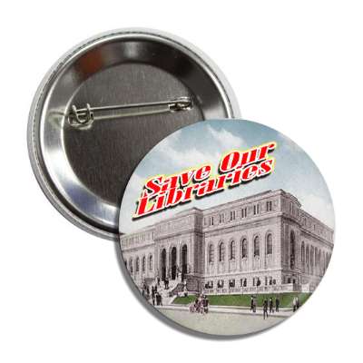 save our libraries button