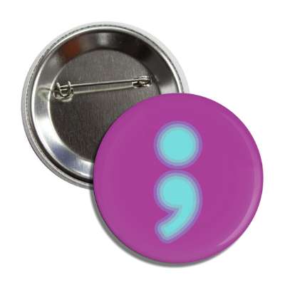 semicolon symbol mental health purple button