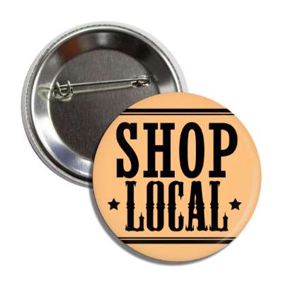 shop local tan stars lines button