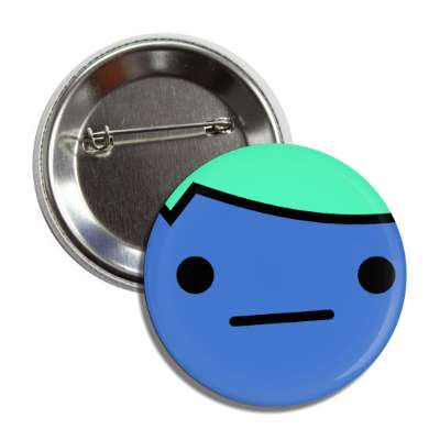 smile face cartoon closed mouth indifferent button