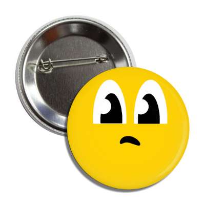smile face doubtful unsure button
