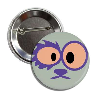 smile face eye mark animal button
