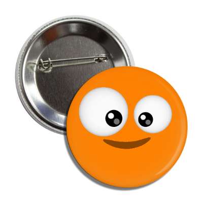 smile face orange happy button
