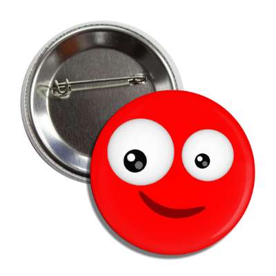smile face red looking button