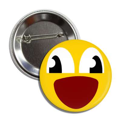 smile surprised wide open button