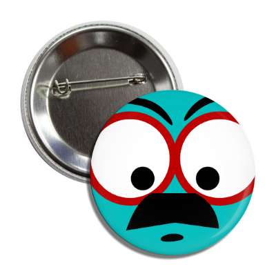 smile face teal mustache google button