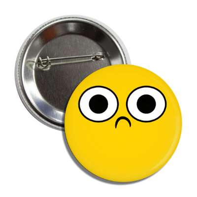 smile face tiny sad open eyes button