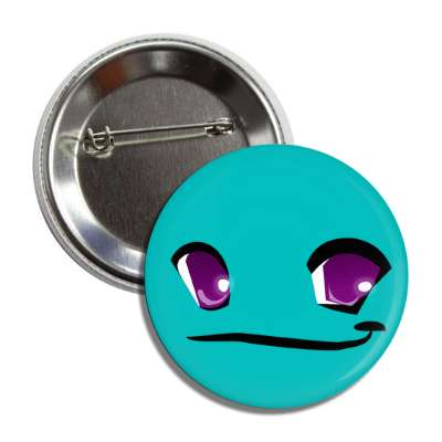 smile face whale aqua button